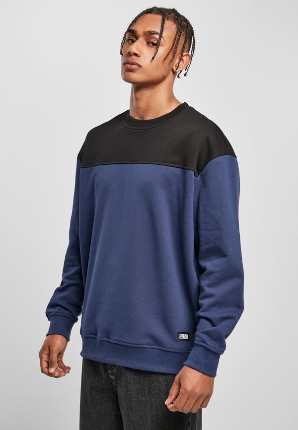 Urban Classics Crewneck top block dark blue/black