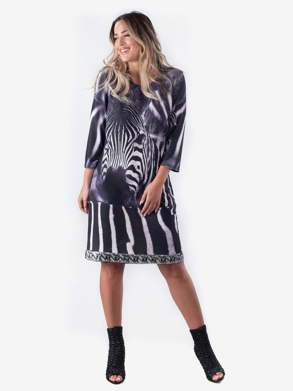 Culito from Spain Culito from Spain Black Zebra Dress