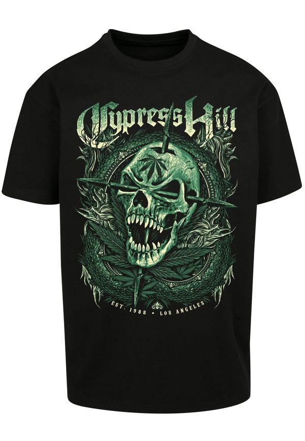 MT Men Cypress Hill Skull Face Oversize T-Shirt Black