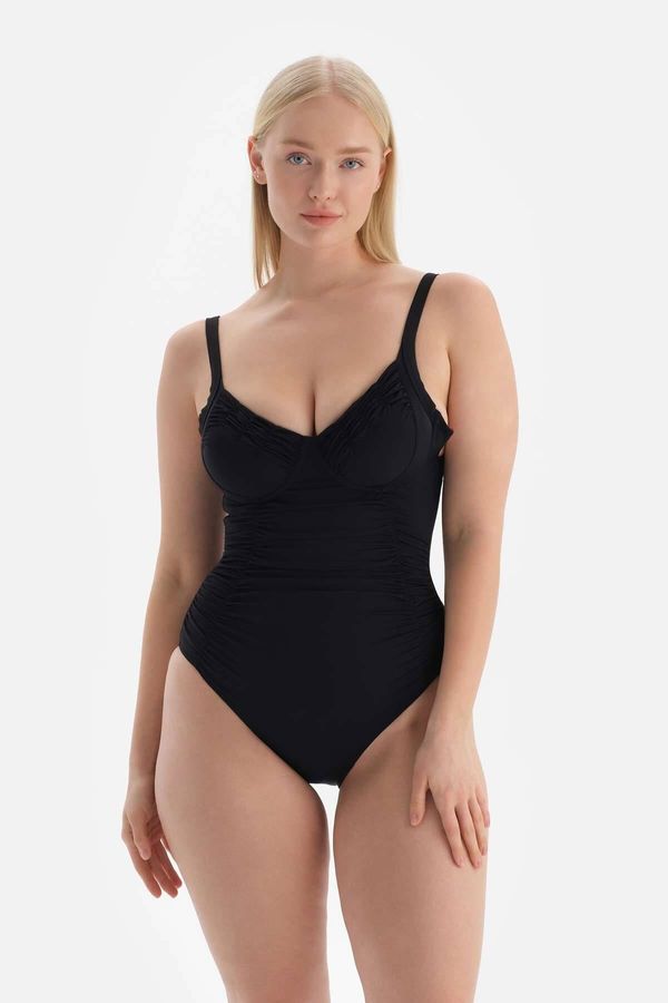 Dagi Dagi Black Corset Compression Swimsuit
