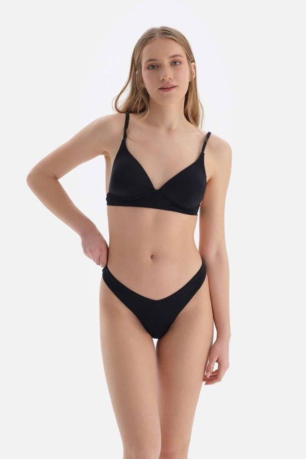 Dagi Dagi Black Corset Tight Bikini Top