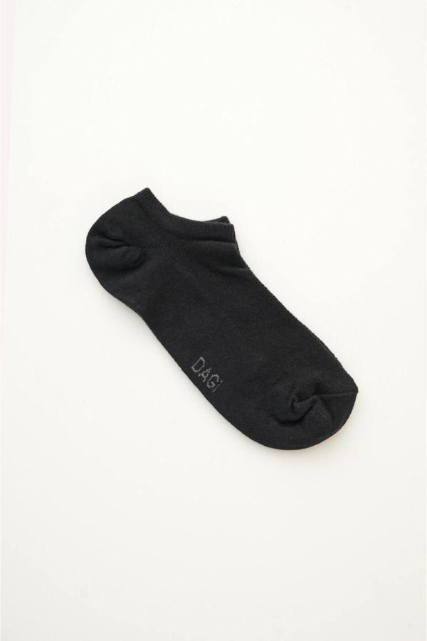 Dagi Dagi Black Men's Short Cotton Crewneck Socks