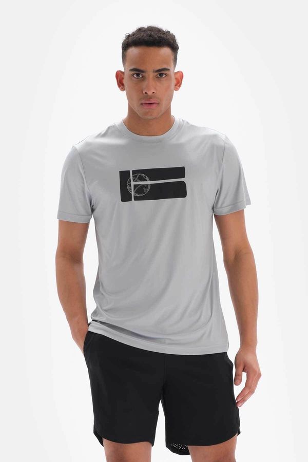 Dagi Dagi Men's Gray Printed Tennis Balls T-Shirt