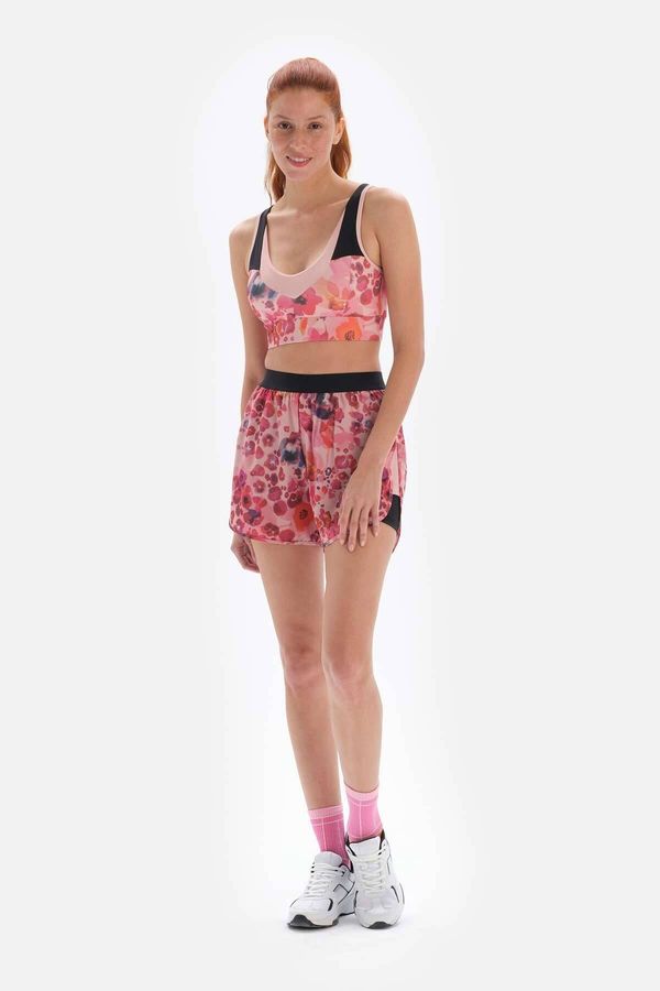 Dagi Dagi Pink Women's Patterned Shorts with Tights