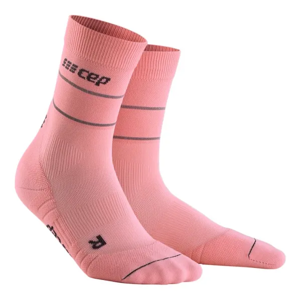 Cep Dámské běžecké ponožky CEP Reflective světle růžové, III