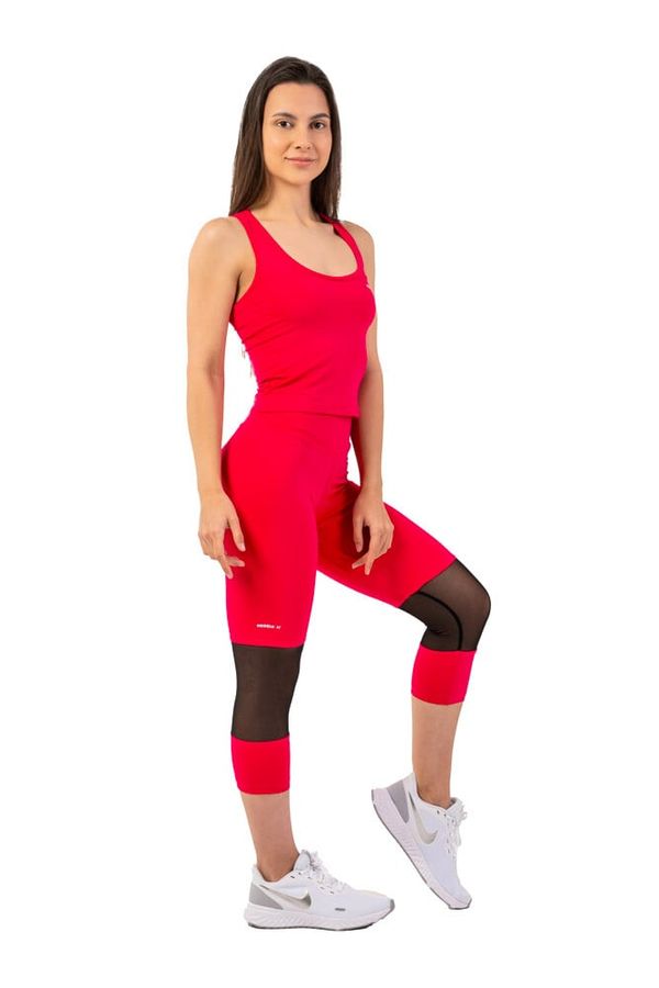 NEBBIA Dámské legíny Nebbia  High-Waist ¾ Length Sporty Leggings 406 pink S