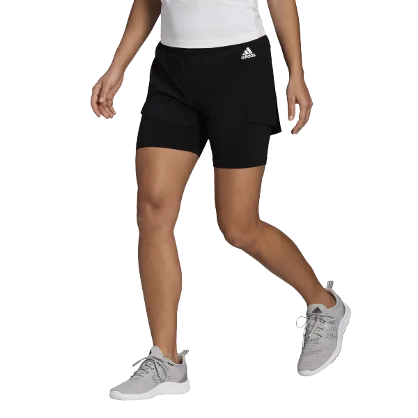 Adidas Dámské šortky adidas  Primeblue Designed 2 Move 2in1 Shorts Black