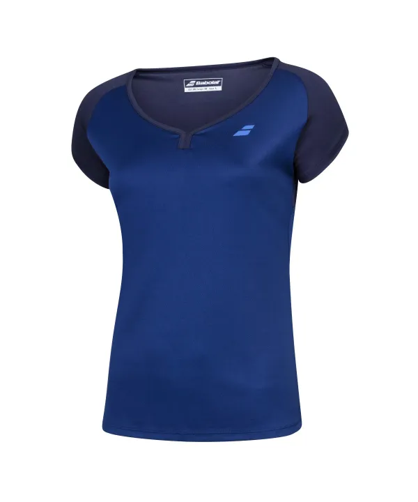 Babolat Dámské tričko Babolat  Play Cap Sleeve Top Estate Blue L