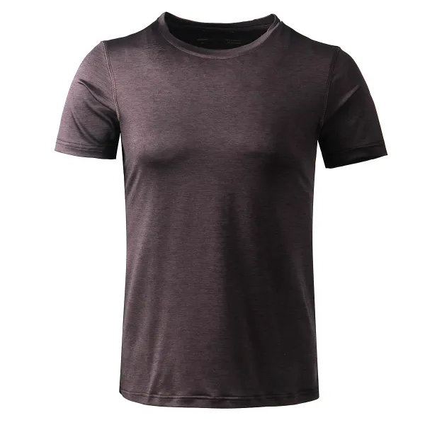 Endurance Dámské tričko Endurance Maje Melange S/S Tee Black Bean