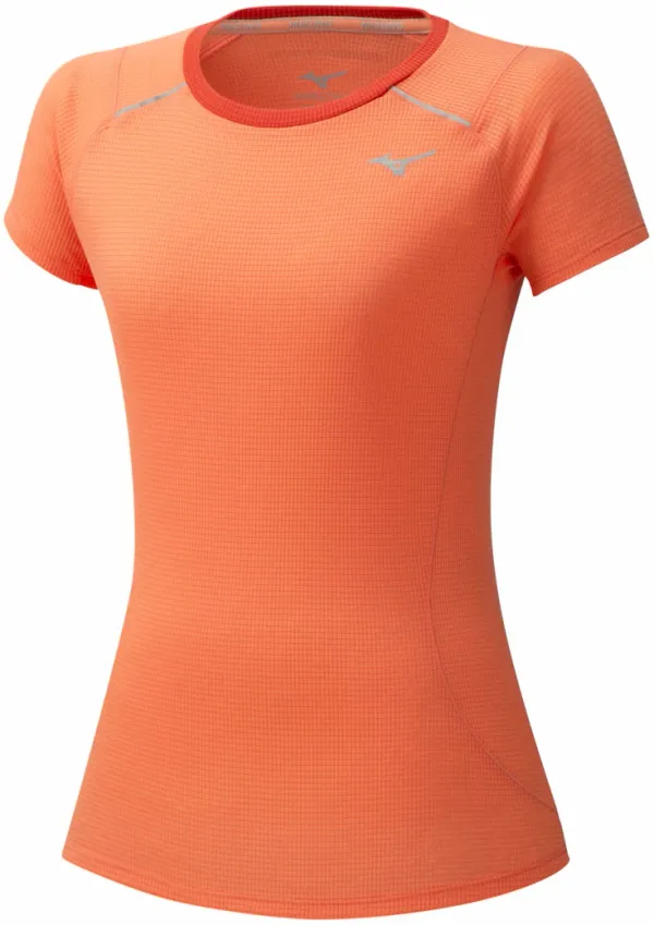 Mizuno Dámské tričko Mizuno Dry Aeroflow Tee oranžové, S