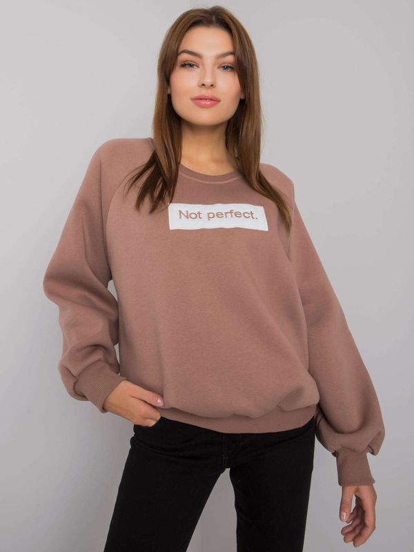 Fashionhunters Dark beige sweatshirt by Jorda