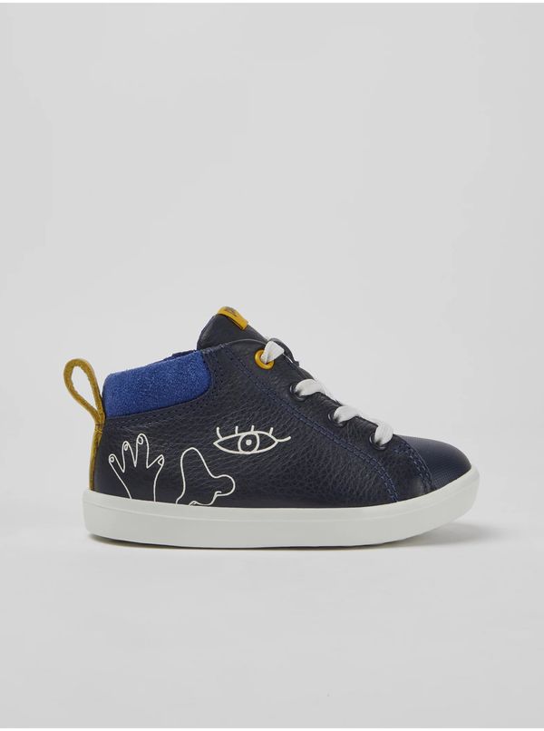 Camper Dark Blue Boys' Leather Camper Sneakers - Boys