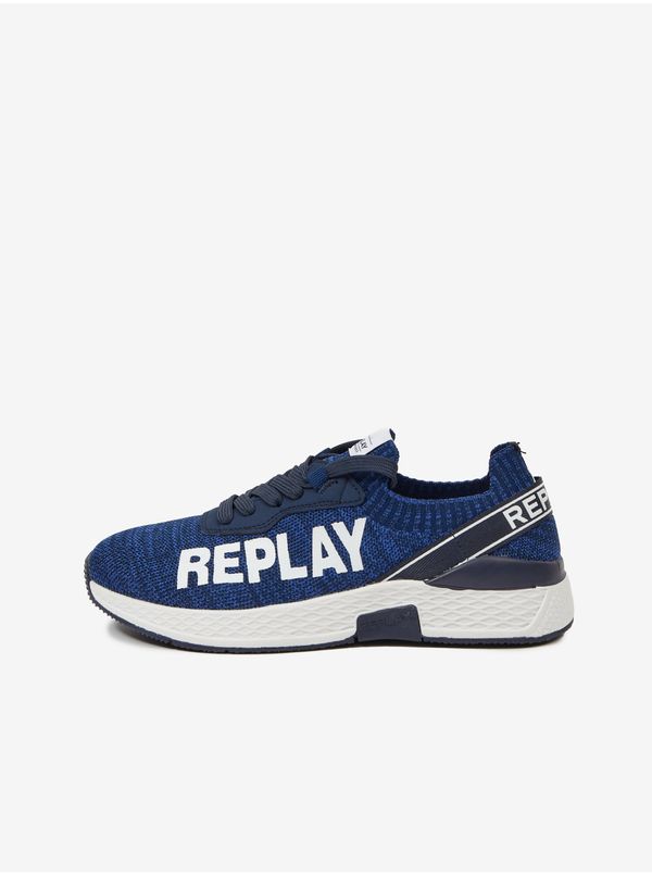 Replay Dark Blue Kids Sneakers Replay - Girls