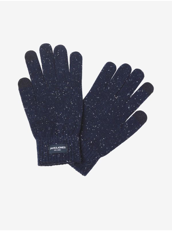 Jack & Jones Dark Blue Men's Heather Gloves Jack & Jones Cliff - Men's