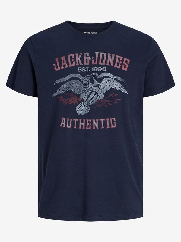Jack & Jones Dark blue men's T-shirt Jack & Jones Fonne
