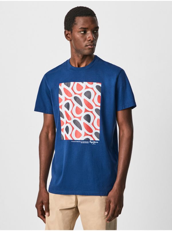 Pepe Jeans Dark blue Men's T-Shirt Pepe Jeans Agin - Men