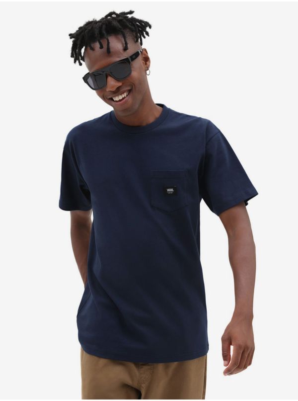 Vans Dark blue men's T-shirt VANS Mn Woven Patch Pocket M - Men's