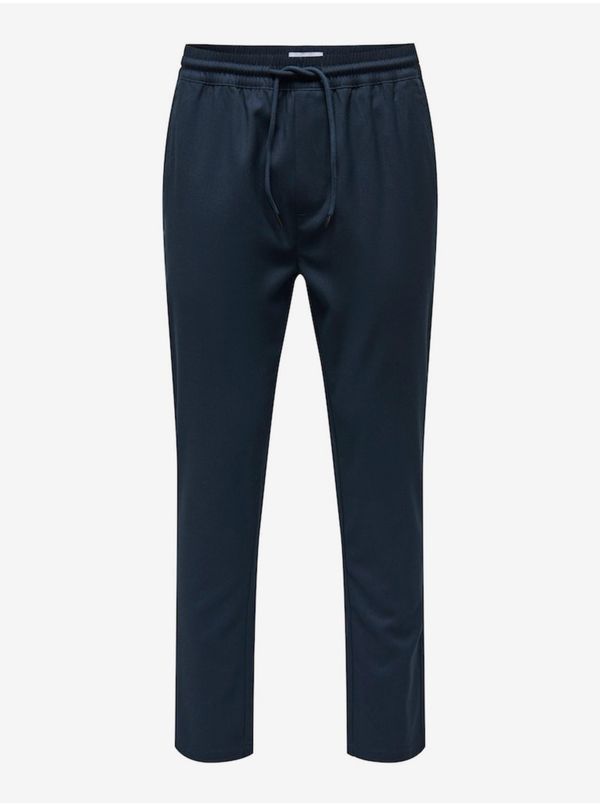 Only Dark blue men's trousers ONLY & SONS Linus - Men