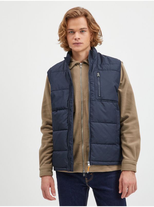 Only Dark blue quilted vest ONLY & SONS Jake - Men