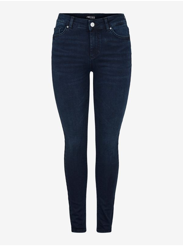 Pieces Dark Blue Skinny Fit Jeans Pieces Delly