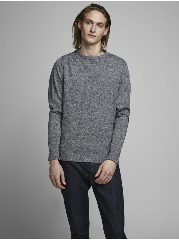 Jack & Jones Dark blue striped basic sweater Jack & Jones Basic - Men's