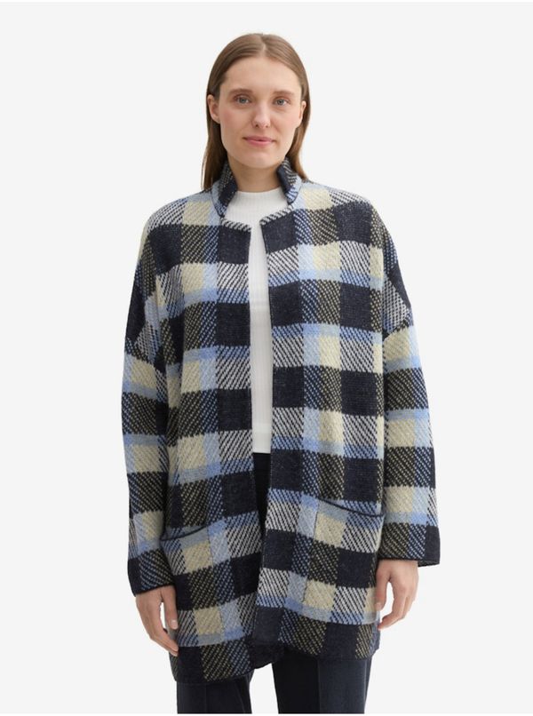 Tom Tailor Dark blue women's checkered cardigan Tom Tailor - Women's