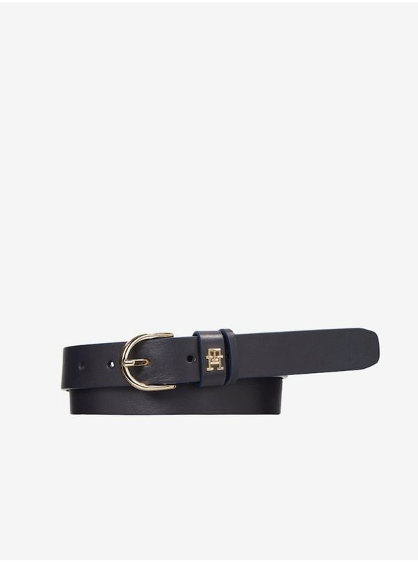 Tommy Hilfiger Dark blue women's leather belt Tommy Hilfiger - Women's