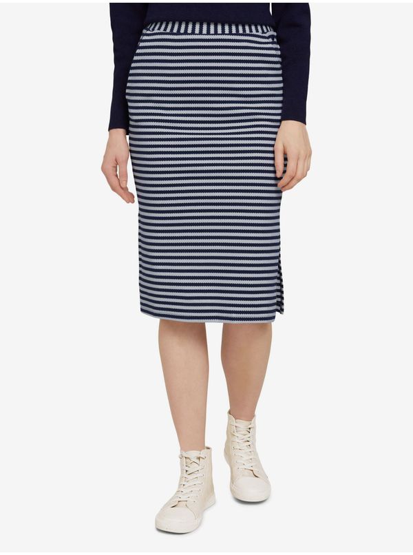 Tom Tailor Dark Blue Women's Striped Skirt Tom Tailor - Women