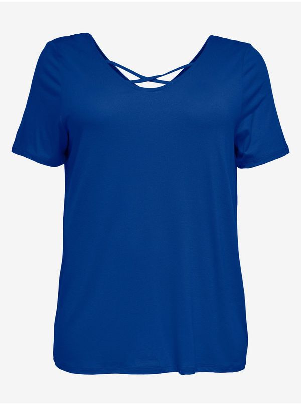 Only Dark blue women's T-Shirt ONLY CARMAKOMA Bandana - Women