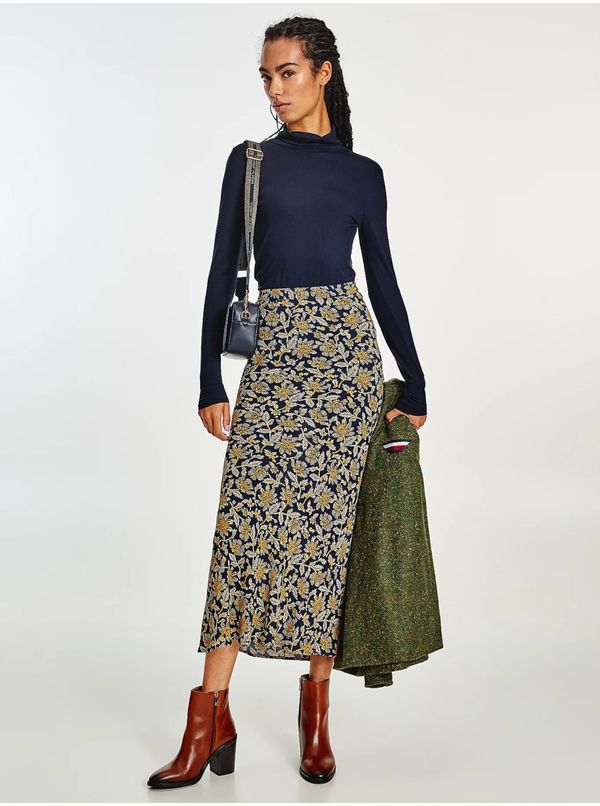 Tommy Hilfiger Dark blue Women's T-shirt with turtleneck Tommy Hilfiger - Women