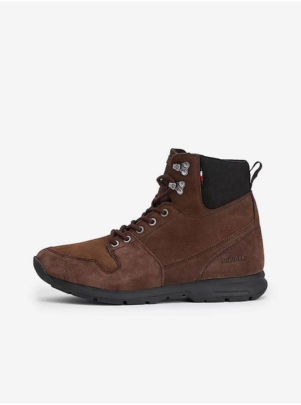 Tommy Hilfiger Dark Brown Mens Ankle Suede Boots Tommy Hilfiger - Men