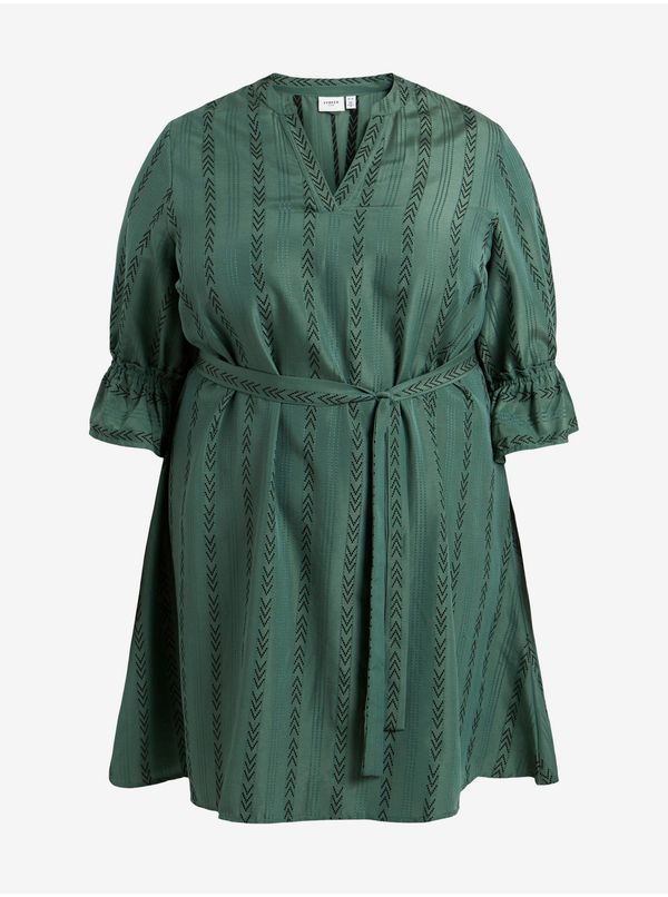 Vila Dark green women patterned dress VILA Etna - Women