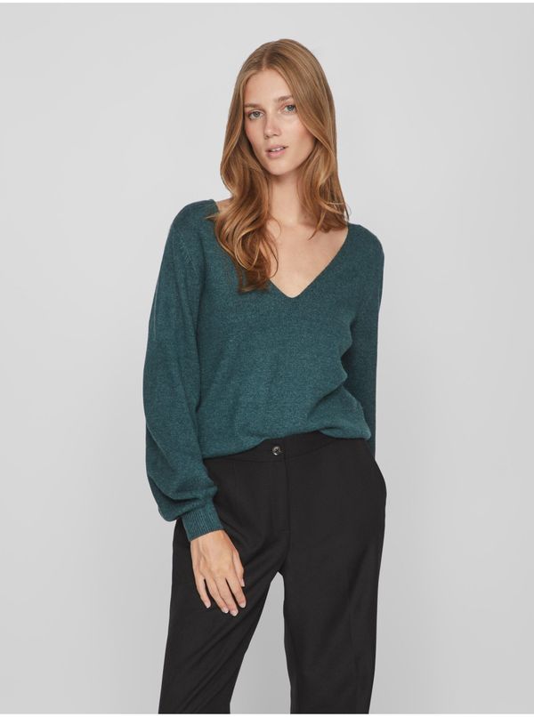 Vila Dark green women's sweater VILA Ril - Women