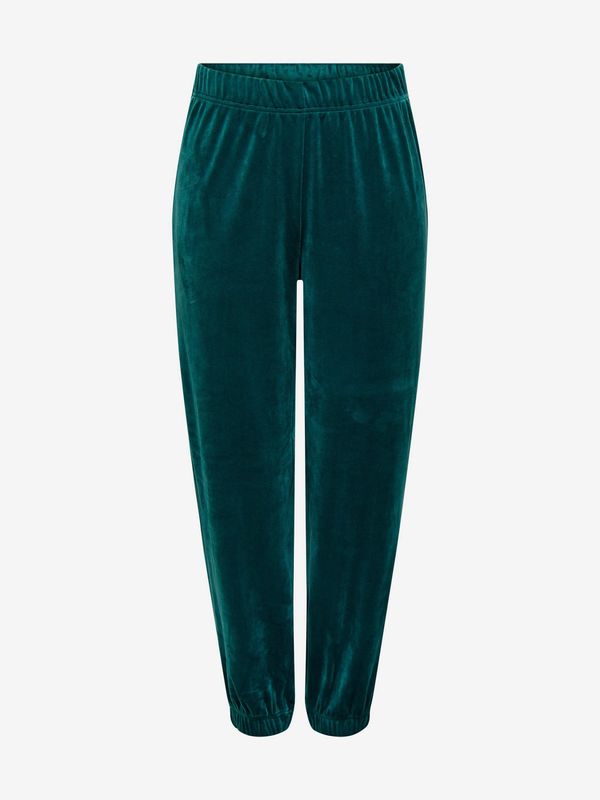 Only Dark green women's velvet sweatpants ONLY Rebel