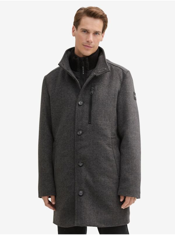 Tom Tailor Dark grey men's winter coat Tom Tailor - Men's