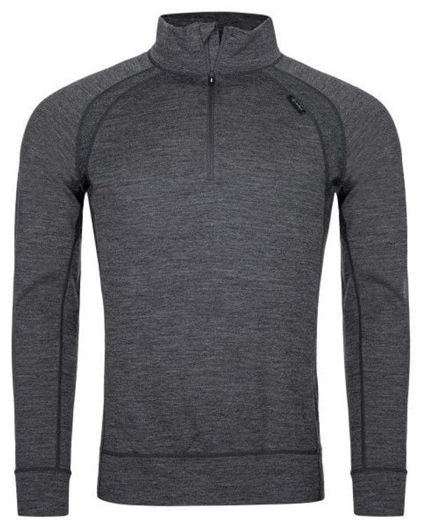 Kilpi Dark grey men's wool thermal T-shirt Kilpi JAGER