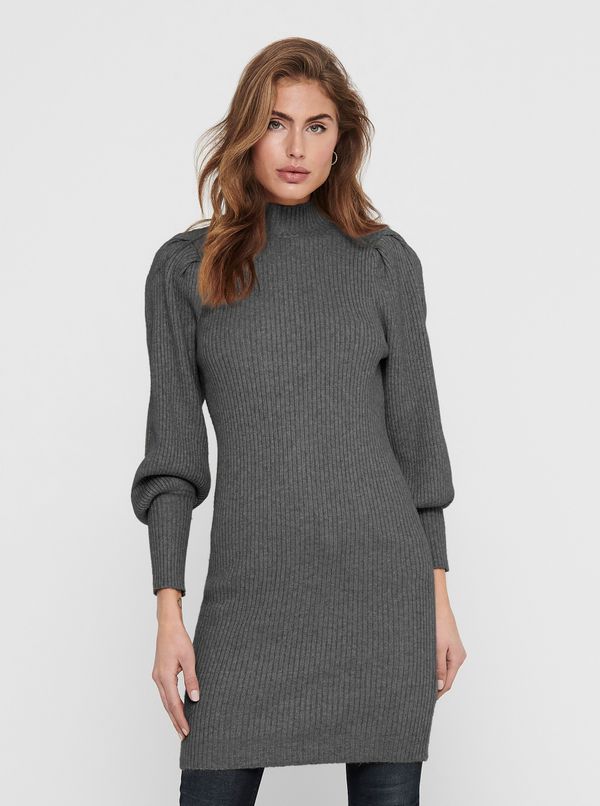 Only Dark grey ribbed sweater dress ONLY Katia - Women