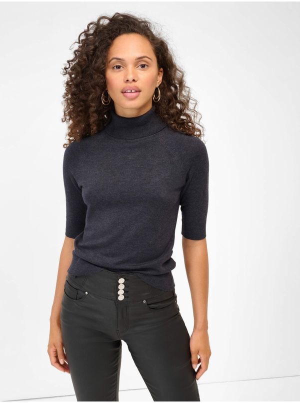 Orsay Dark Grey Turtleneck with Three-Quarter Sleeves ORSAY - Women