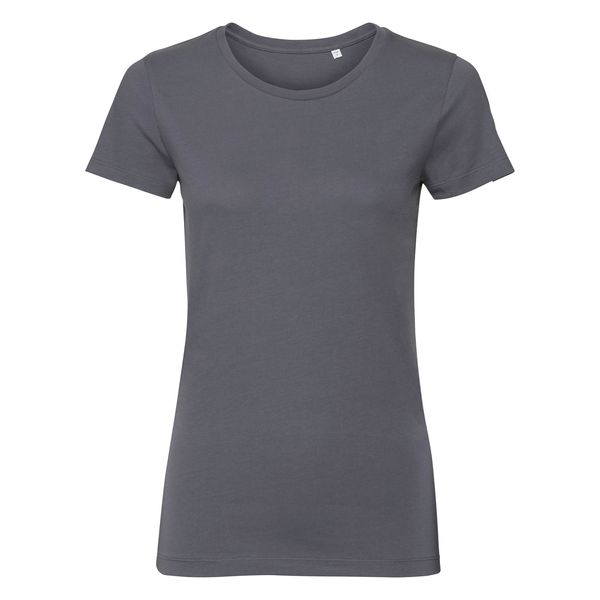 RUSSELL Dark grey women's t-shirt Pure Organic Russell