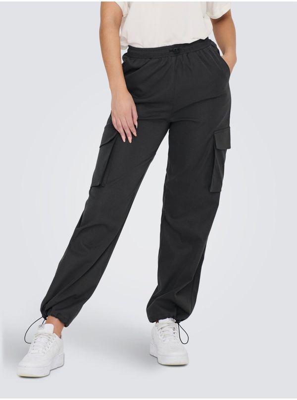 Only Dark grey women's trousers with pockets ONLY Cashi - Women's