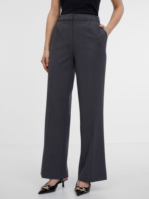 Orsay Dark grey women's wide trousers ORSAY