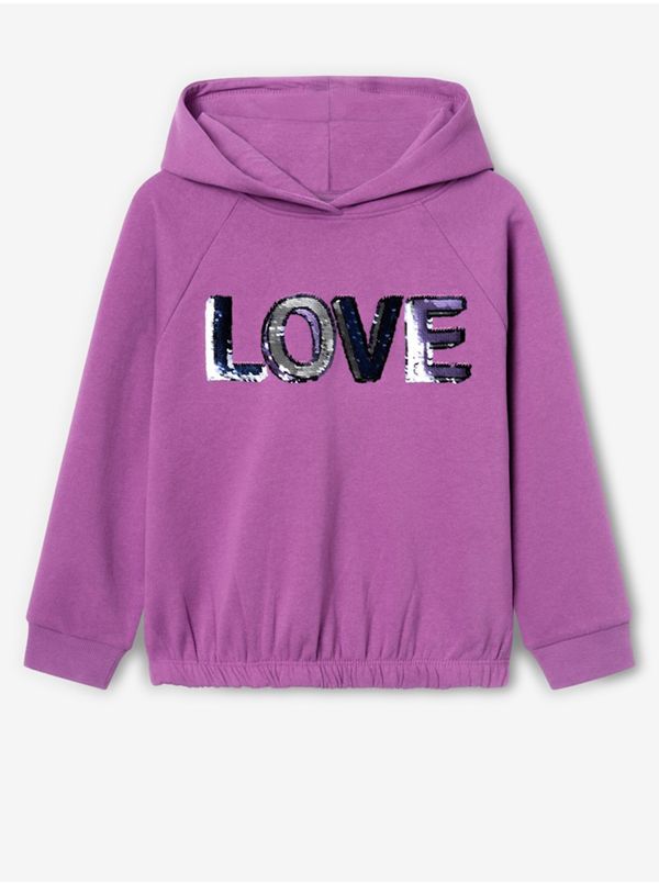 name it Dark pink girl's hoodie name it Frida - Girls