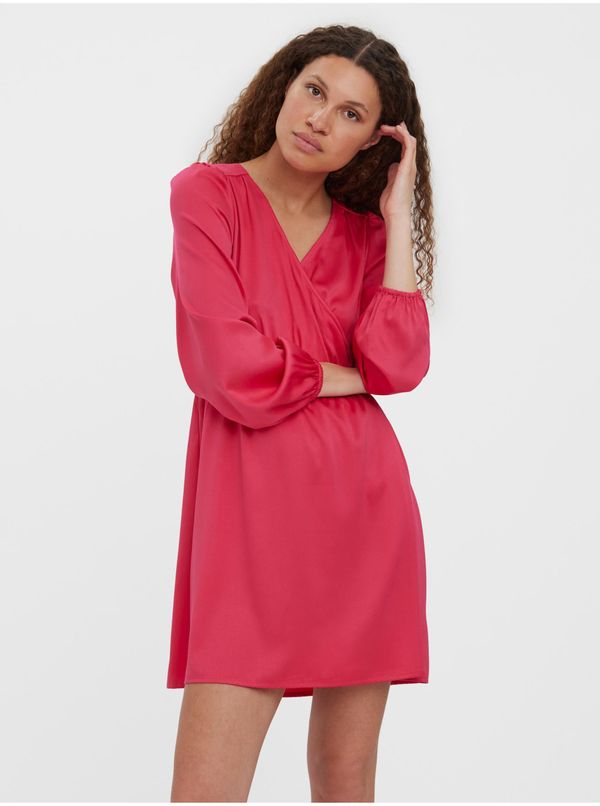 Vero Moda Dark pink short dress VERO MODA Kleo - Women