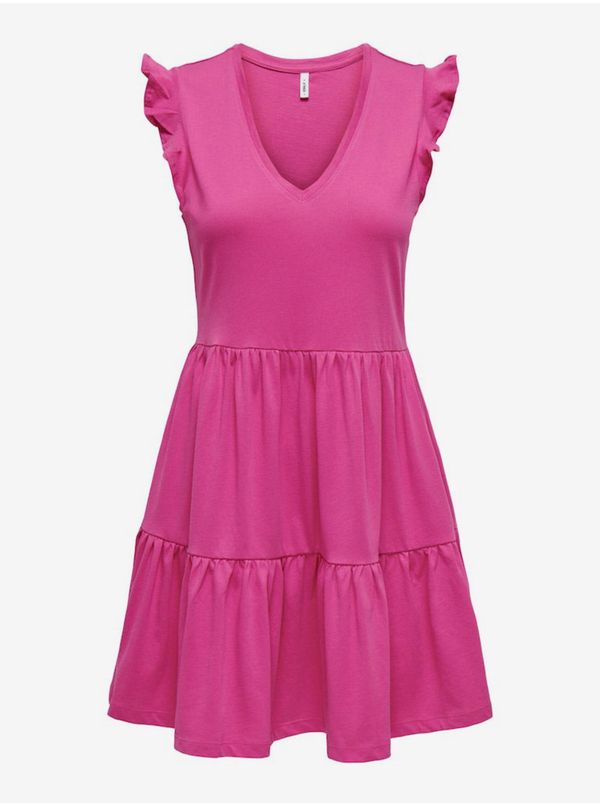 Only Dark pink women's basic dress ONLY May - Women