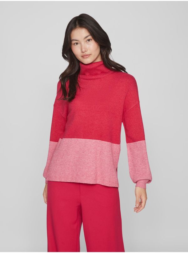 Vila Dark pink women's turtleneck VILA Ril - Women's