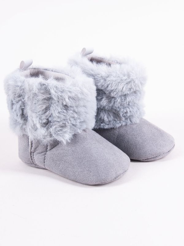 Yoclub Dečije zimske čizme Yoclub Yoclub_Velcro_Strappy_Girls'_Boots_OBO-0188G-2800_Grey