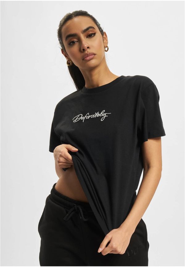 DEF DEF Handwriting Definitely embroidered t-shirt black