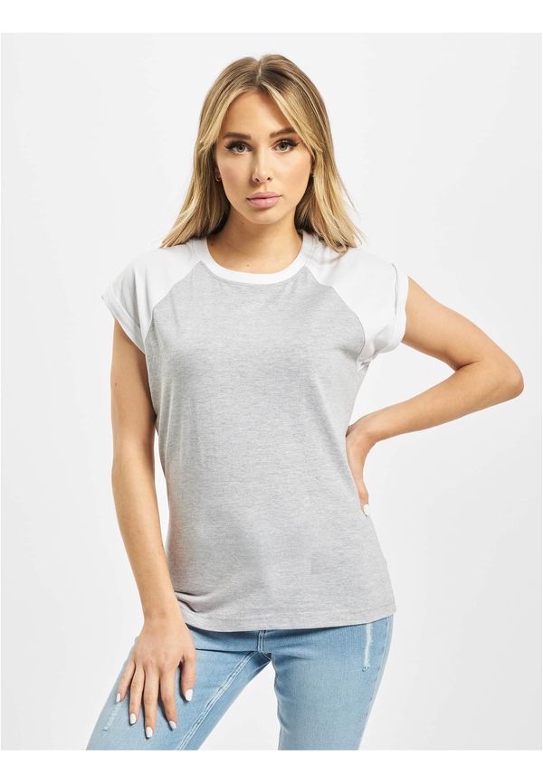 DEF DEF T-shirt Niko light grey/white