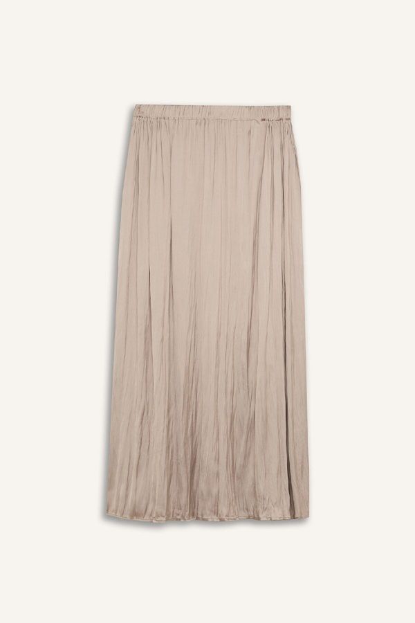 DEFACTO DEFACTO A Cut Basic Plain Satin Maxi Skirt