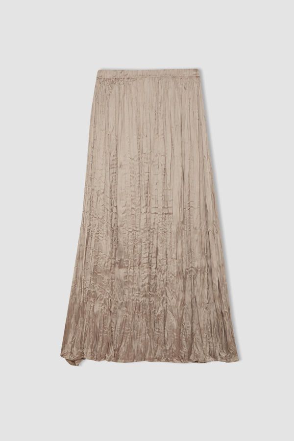 DEFACTO DEFACTO A Cut Satin Maxi Skirt